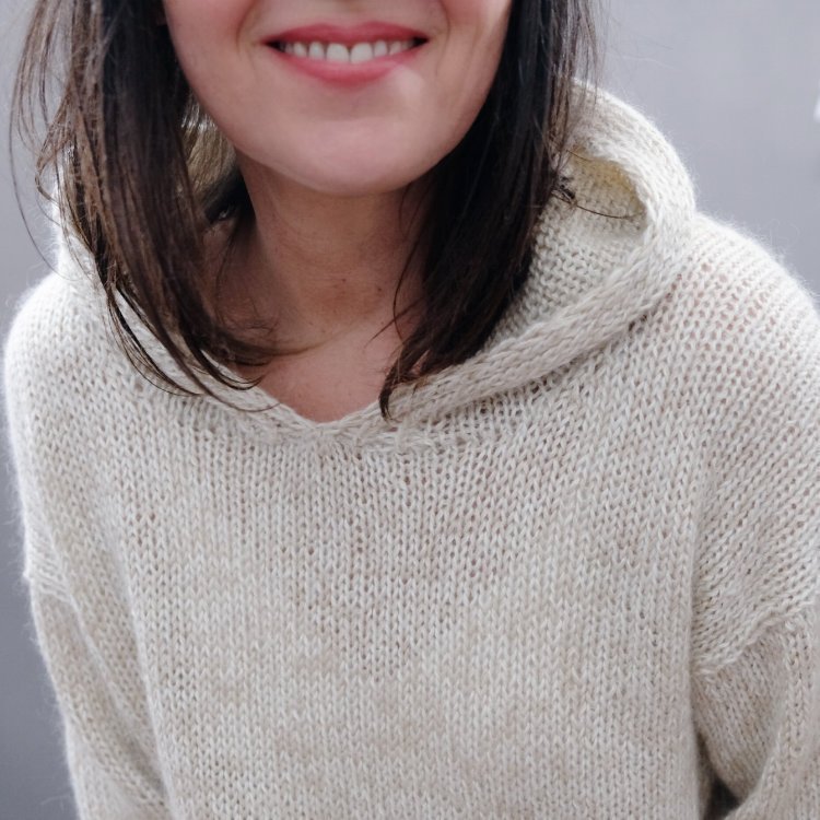 Strickpaket Tjeelva Hoodie - Rosa P. - Ideen in Strick