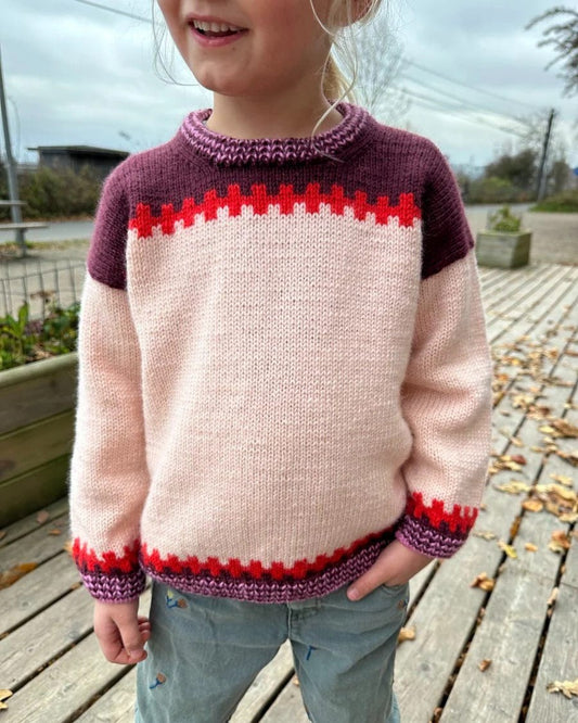 Cross Sweater junior - Strickanleitung