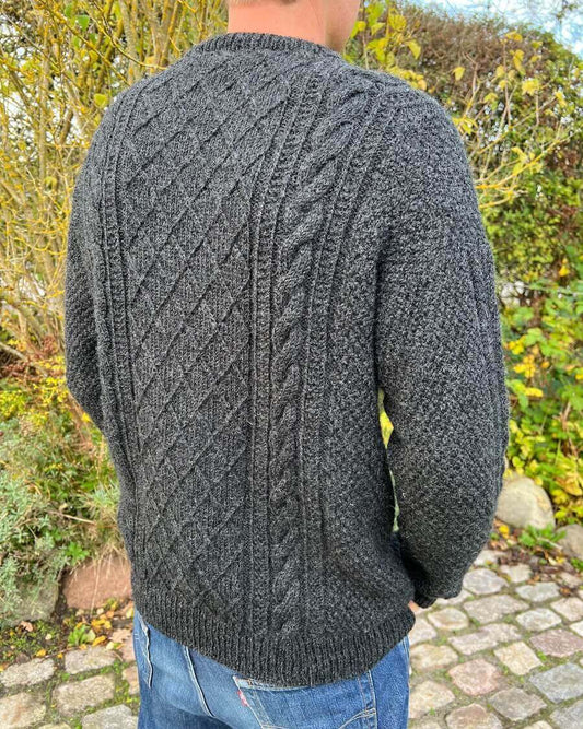 Moby Sweater Mann - Strickanleitung