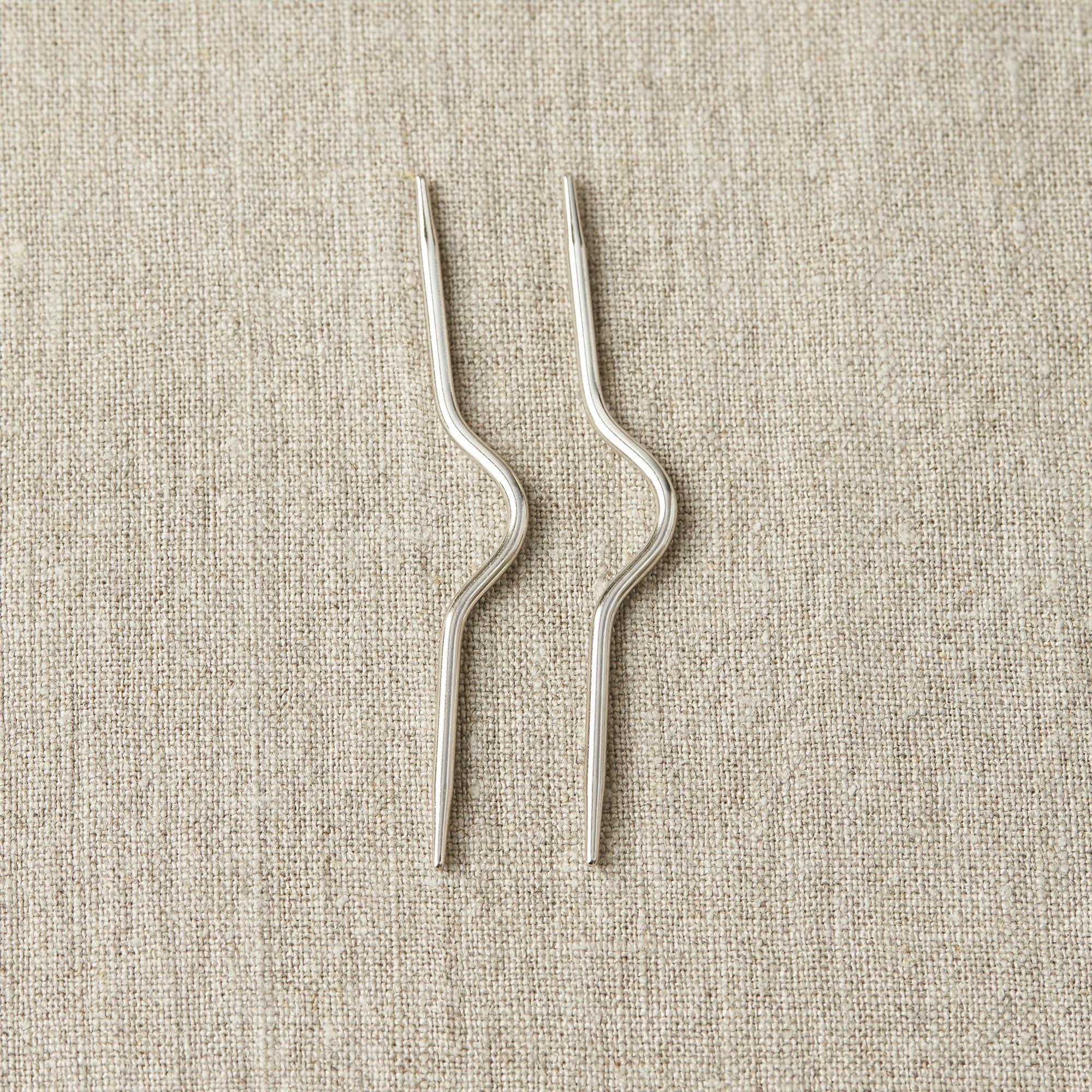 Zopfnadeln / Hilfsnadeln aus vernickeltem Stahl (2,5 mm) – 2er-Set - Coco Knits