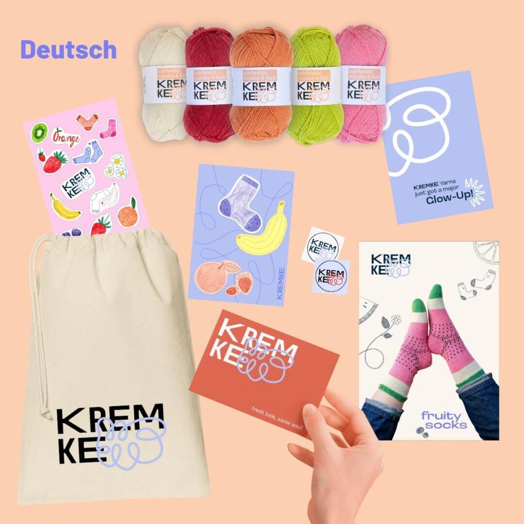 Kremke Projektbeutel aus Baumwolle - Ideen in Strick