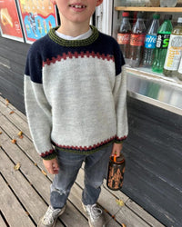 Cross Sweater junior - Strickanleitung PetiteKnit