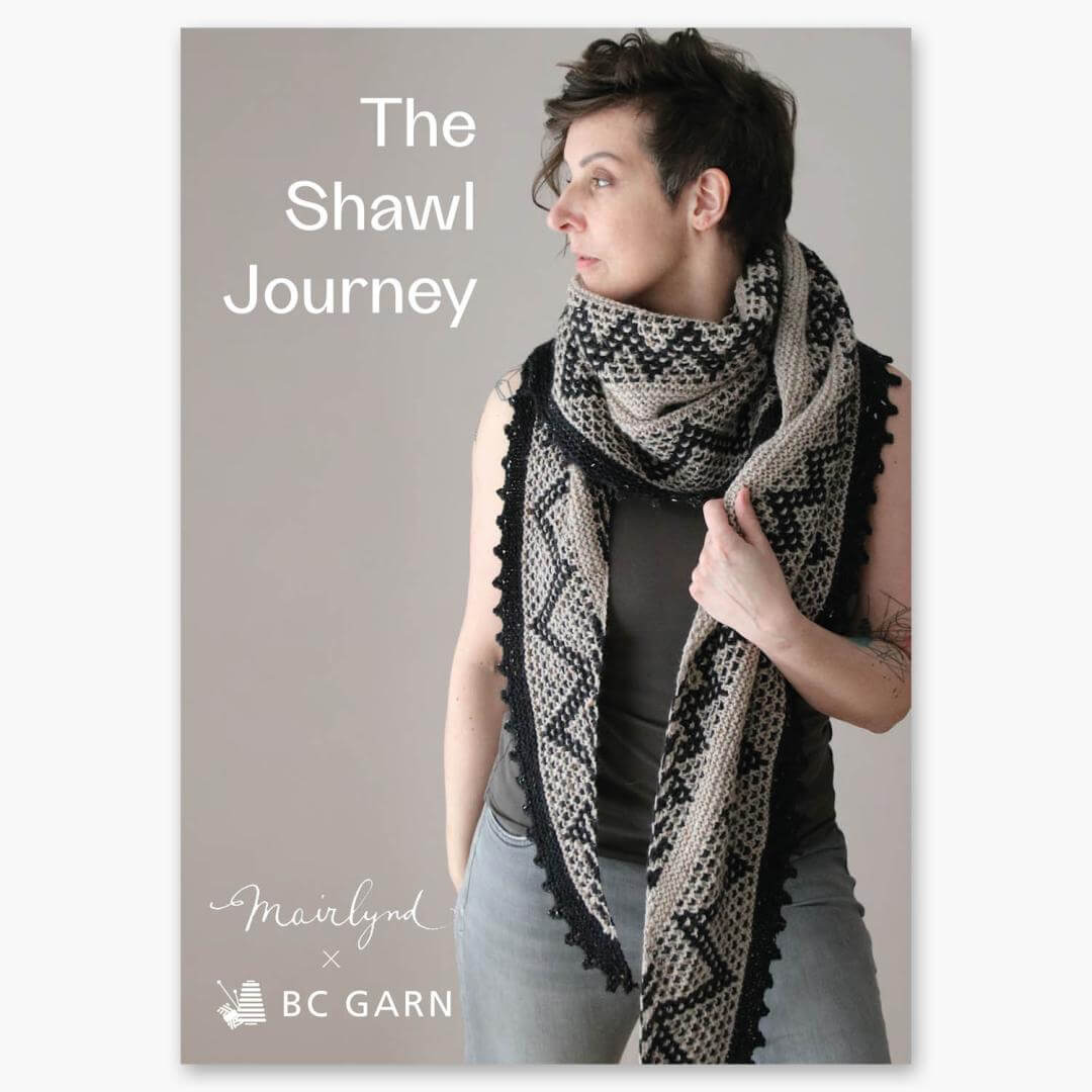 Lookbook Mairlynd x BC Garn - The Shawl Journey - Ideen in Strick