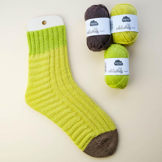 Bananensocken im Set mit Anleitungsheft Fruity Socks 🍌 Kremke