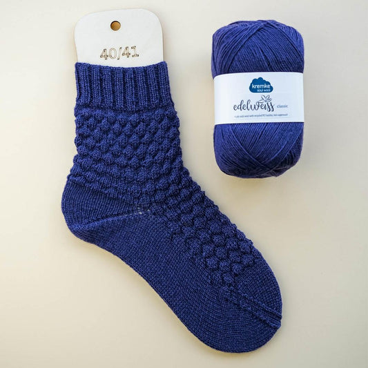 Blaubeersocken im Set mit Anleitungsheft Fruity Socks 🫐 Kremke