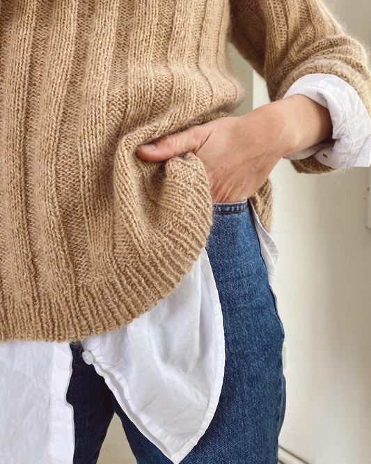 Längstreifen Pullover - Strickanleitung PetiteKnit